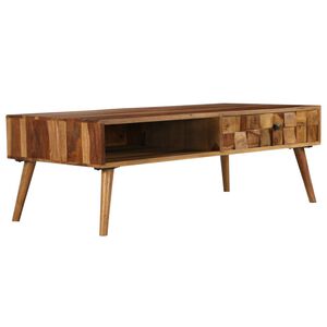 vidaXL Mesa de centro madera maciza acacia acabado miel 110x50x37 cm