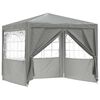 vidaXL Carpa de Fiesta Gris Claro 250 x 250 x 240 cm PE y acero