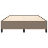 vidaXL Cama sin colchón tela gris taupe 140x190 cm