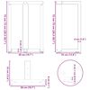 vidaXL Patas para mesa de comedor en forma de T (2 unidades), color blanco, 50 x 35 x (72-73) cm, acero