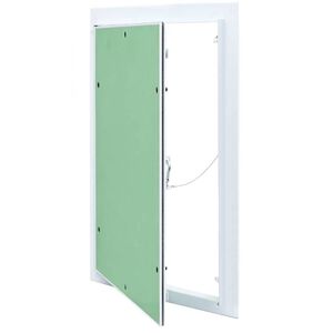 vidaXL Panel de acceso Verde y Plata 30 x 45 cm Aluminio y Pladur