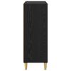 vidaXL Vitrina Roble Negro 69,5 x 32,5 x 90 cm Madera contrachapada