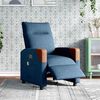 vidaXL Sillón reclinable de masaje eléctrico tela azul