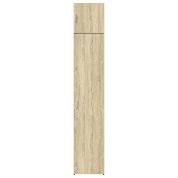 vidaXL Armario estrecho madera ingenier&iacute;a roble Sonoma 40x42,5x225 cm