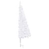 vidaXL &Aacute;rbol de Navidad artificial de esquina blanco 240 cm PVC
