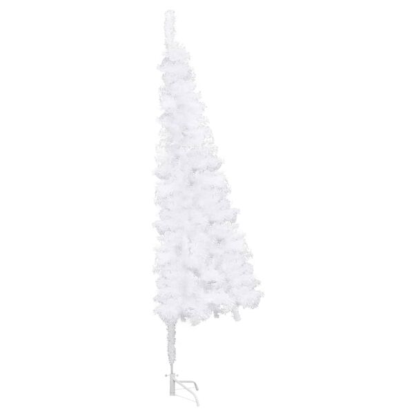 vidaXL &Aacute;rbol de Navidad artificial de esquina blanco 240 cm PVC