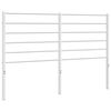 vidaXL Cabecero de repuesto de metal blanco 135 cm