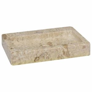 vidaXL Lavabo de pared m&aacute;rmol crema 38x24x6,5 cm