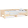 vidaXL Sof&aacute; cama extra&iacute;ble madera maciza de pino 2x(80x200) cm