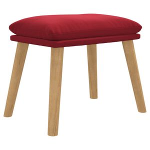 vidaXL Reposapi&eacute;s de terciopelo rojo vino tinto 45x29,5x35 cm