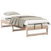 vidaXL Estructura de cama Marr&oacute;n 90 x 210 cm Madera de pino macizo