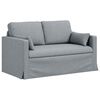 vidaXL Juego de Sof&aacute; 2 pcs Gris Claro 139 x 78 x 80 cm tela