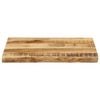 vidaXL Tablero de mesa borde natural madera maciza mango 70x40x2,5 cm