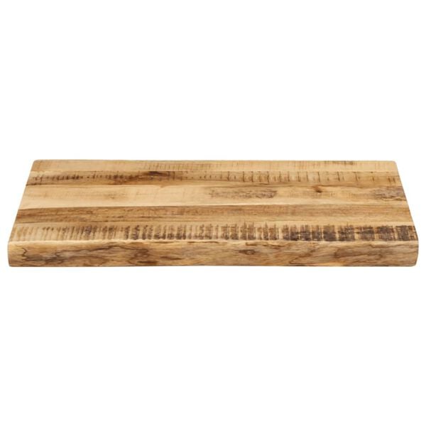 vidaXL Tablero de mesa borde natural madera maciza mango 70x40x2,5 cm