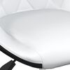 vidaXL Sillas de comedor giratorias 2 uds cuero sint&eacute;tico blanco negro