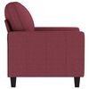 vidaXL Sillón de tela rojo tinto 60 cm