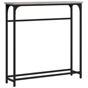 vidaXL Mesa consola madera de ingenier&iacute;a gris Sonoma 75x19,5x75 cm