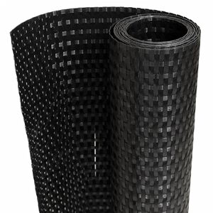 vidaXL Toldo para balc&oacute;n rat&aacute;n sint&eacute;tico negro 300x80 cm
