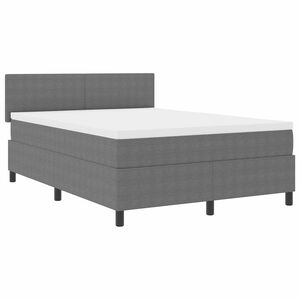 vidaXL Cama tipo Box Spring Gris claro y . 140 x 200 cm Tela de Pana