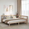 vidaXL Cama con estanter&iacute;a sin colch&oacute;n madera maciza de pino 200x200cm