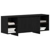 vidaXL Gabinete de TV Roble Negro 120 x 30 x 40,5 cm