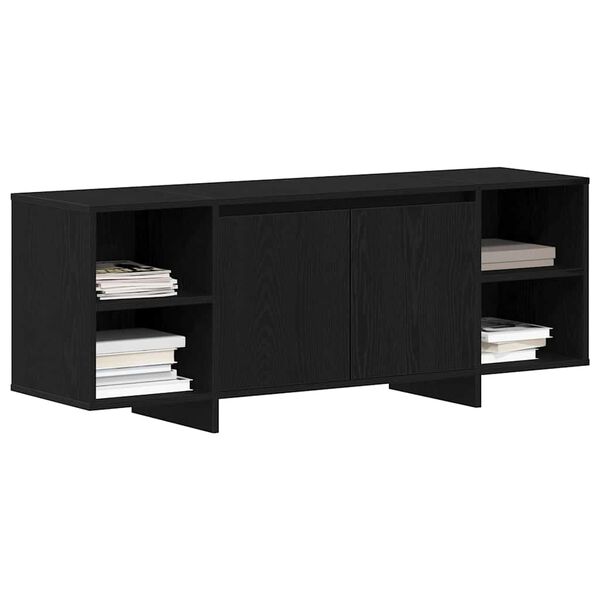 vidaXL Gabinete de TV Roble Negro 120 x 30 x 40,5 cm