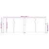 vidaXL Toldo lateral retr&aacute;ctil marr&oacute;n 140x1000 cm