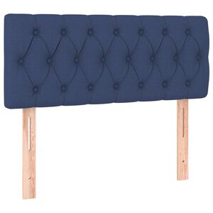 vidaXL Cabecero de tela azul 100x7x78/88 cm