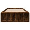 vidaXL Estructura de cama madera de ingeniería roble humo 75x190 cm
