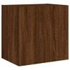 vidaXL Muebles de TV de pared 2 uds madera marr&oacute;n roble 40,5x30x40 cm