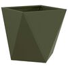 vidaXL Jardinera Verde Oliva 40 x 40 x 40 cm Acero
