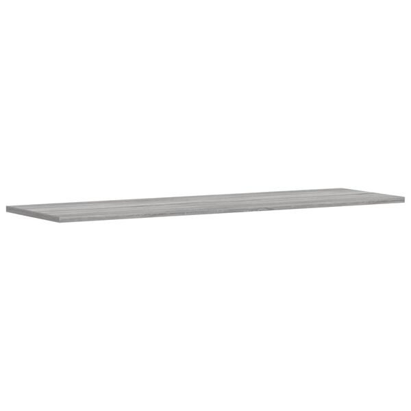 vidaXL Estantes pared 4 uds madera ingenier&iacute;a gris Sonoma 100x30x1,5cm