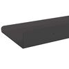 vidaXL Estante flotante 3 pcs Negro 40 x 9 x 2,5 cm Acero