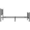 vidaXL Estructura cama sin colchón con estribo metal negro 100x200 cm