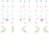 vidaXL Luces estrella y luna 345 LEDs de colores con control remoto