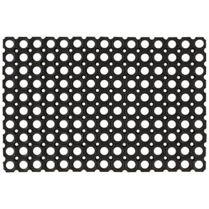 vidaXL Felpudo rectangular de goma 40x60 cm