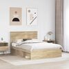 vidaXL Estructura de cama Sonoma 160 x 200 cm Madera de pino macizo