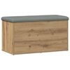 vidaXL Banco de almacenaje roble artesanal 82x42x45 cm madera de ingenier&iacute;a