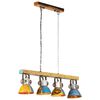 vidaXL L&aacute;mpara de techo industrial multicolor 25 W E27 111 cm