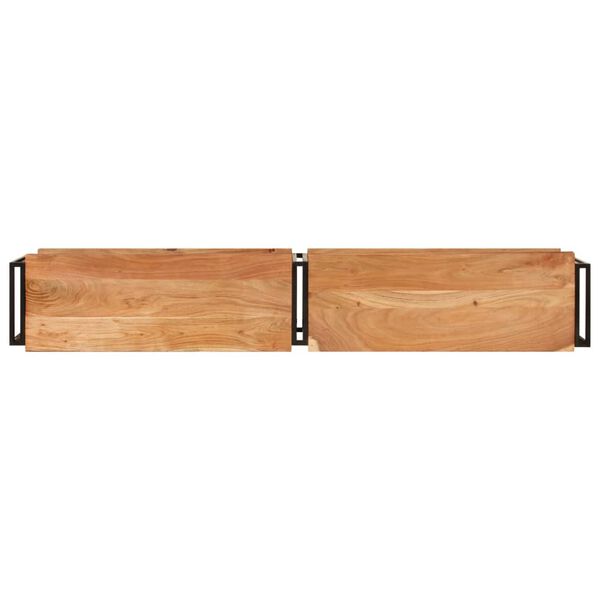 vidaXL Mueble de TV madera maciza de acacia 180x30x40 cm