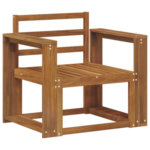 vidaXL Conjunto de sof&aacute;s de exterior Madera de Acacia S&oacute;lida Natural