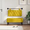 vidaXL Cabecera Colgante Amarillo 90 x 55 x 7 cm Terciopelo