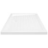 vidaXL Plato de ducha con puntos ABS blanco 90x70x4 cm