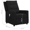 vidaXL Sillón de masaje elevable tela negro