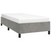 vidaXL Estructura de cama sin colch&oacute;n terciopelo gris claro 80x200 cm