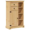 vidaXL Armario de ba&ntilde;o Corona madera maciza de pino 70x33x110 cm