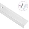 vidaXL Perfiles de pelda&ntilde;os forma de L 5 uds aluminio plata 100 cm