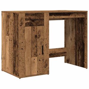 vidaXL Escritorio de madera de ingenier&iacute;a envejecida 100x49x75 cm