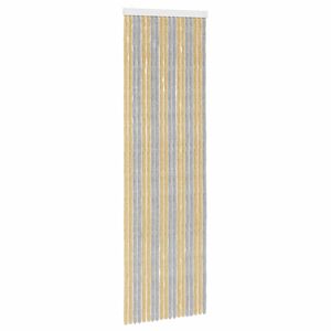 vidaXL Cortina de Insectos de Chenilla Gris y Beige 56 x 185 cm
