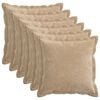 vidaXL Coj&iacute;n 6 uds. HOUTEN Topo 45 x 45 cm Tela Chenille